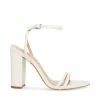 STEVEMADDEN CANDID WHITE LEATHER Women's Shoes