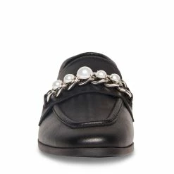 STEVEMADDEN Women's Shoes CARRINE-P BLACK LEATHER
