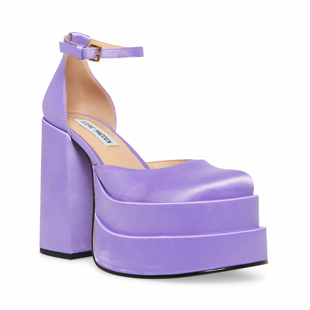STEVEMADDEN CHARLIZE PURPLE SATIN