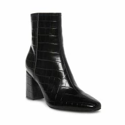 SteveMadden Women's Shoes DIVINE BLACK CROCODILE