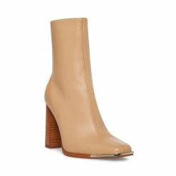 STEVEMADDEN Women's Shoes FALCON TAN LEATHER