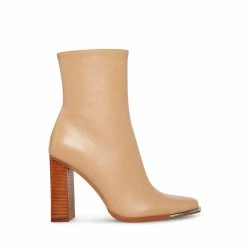STEVEMADDEN Women's Shoes FALCON TAN LEATHER