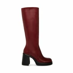 STEVEMADDEN Women's Shoes FANATIK BURGUNDY