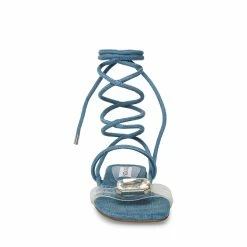 STEVEMADDEN Women's Shoes FRANCINA DENIM FABRIC