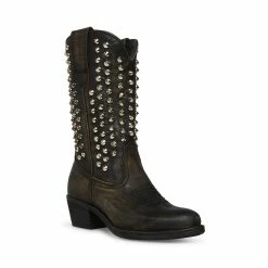 SteveMadden HAYWARD-S BLACK DISTRESSED Women's Shoes