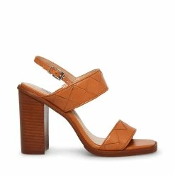 SteveMadden Women's Shoes IDEAL COGNAC LEATHER