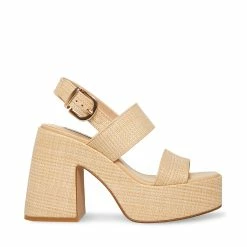 STEVEMADDEN VALORY NATURAL RAFFIA Women's Shoes