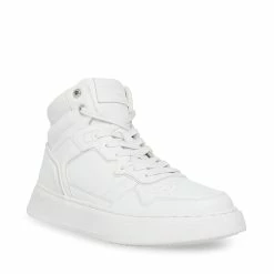 STEVEMADDEN JORDEE WHITE LEATHER Men's