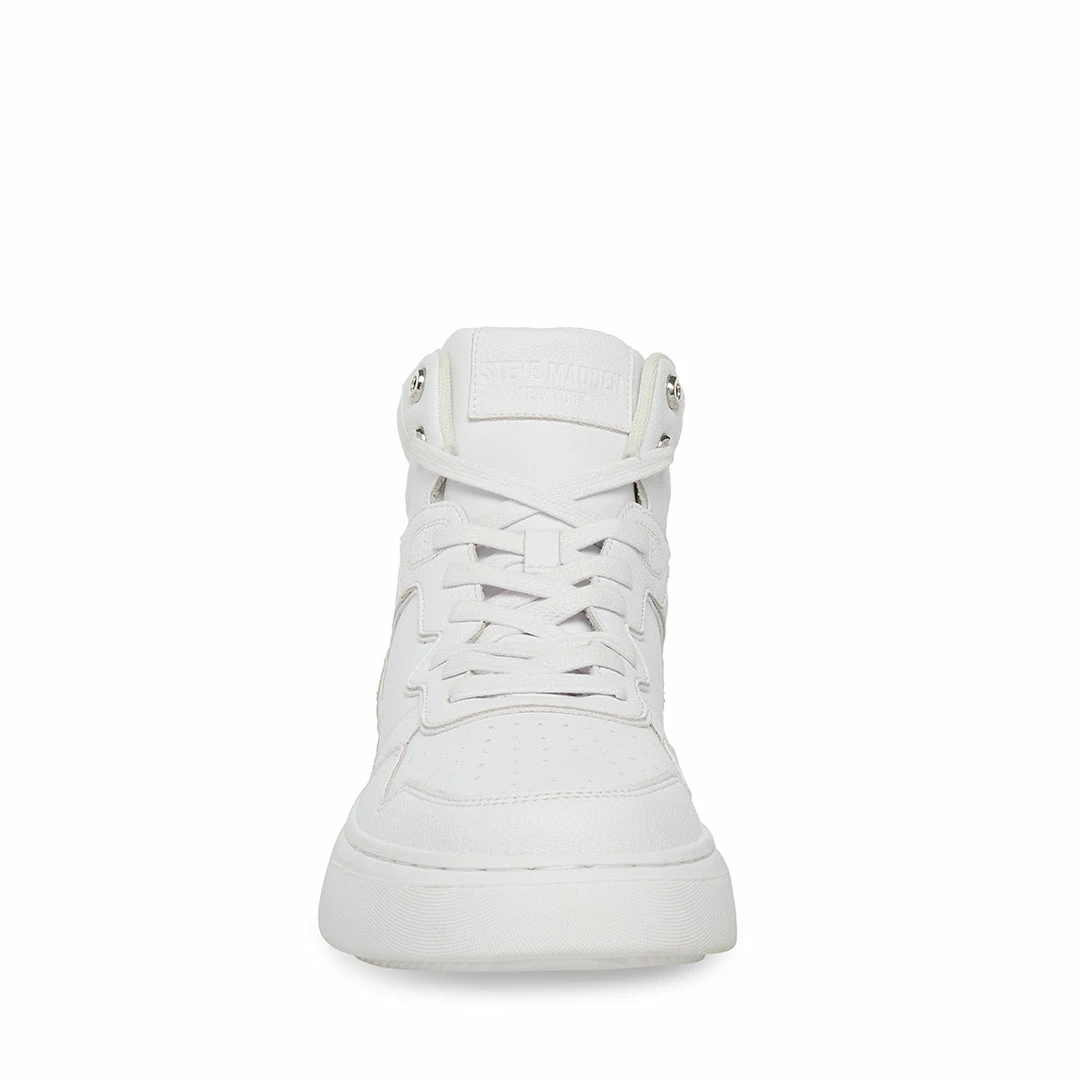 STEVEMADDEN JORDEE WHITE LEATHER Men's