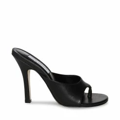 SteveMadden Women's Shoes KARINA BLACK LEATHER