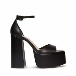 STEVEMADDEN KASSIANI BLACK LEATHER
