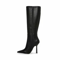 STEVEMADDEN KATHLEEN BLACK LEATHER