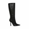 STEVEMADDEN KATHLEEN BLACK LEATHER