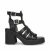 STEVEMADDEN KIONA BLACK LEATHER