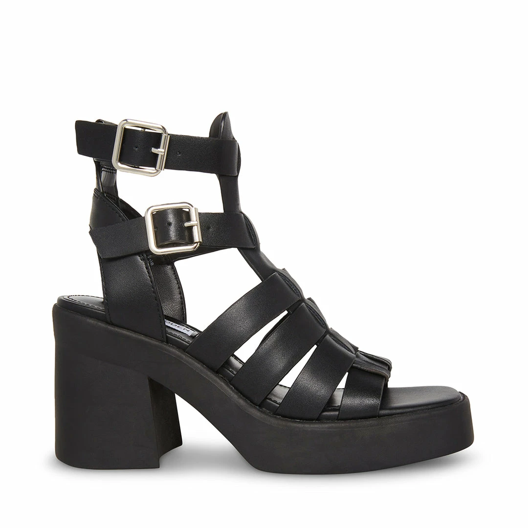 STEVEMADDEN KIONA BLACK LEATHER