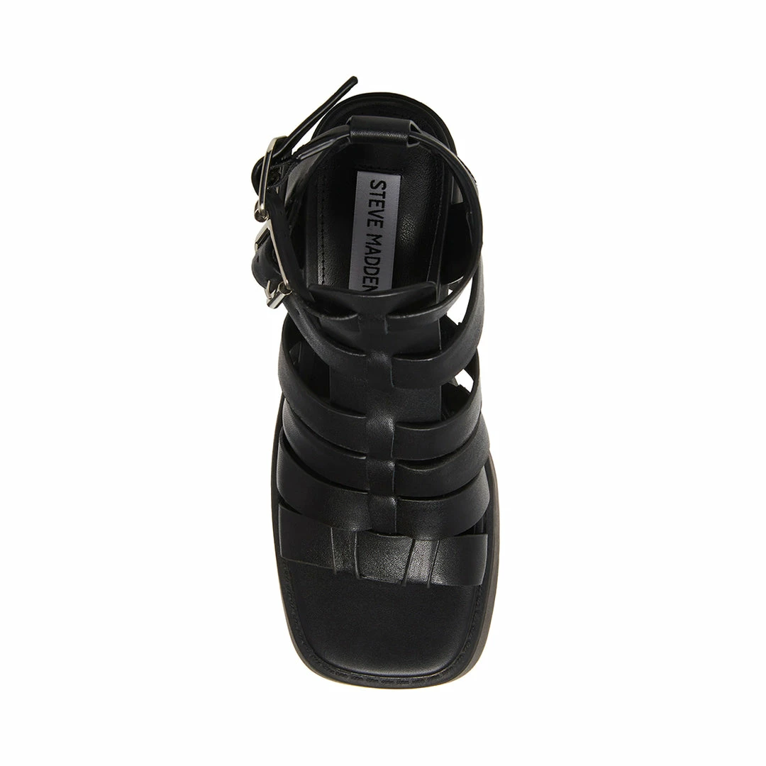 STEVEMADDEN KIONA BLACK LEATHER