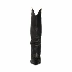 STEVEMADDEN LASSY BLACK LEATHER