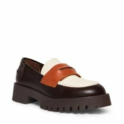 STEVEMADDEN Women's Shoes LAWRENCE WHITE MULTI