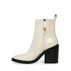 STEVEMADDEN Women's Shoes LINA BONE LEATHER