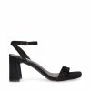 STEVEMADDEN LUXE BLACK SUEDE Women's Shoes
