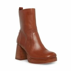 SteveMadden MAGGIE BROWN LEATHER