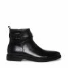 STEVEMADDEN Men's MATTHEW BLACK LEATHER