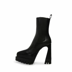 STEVEMADDEN MILLIE BLACK LEATHER