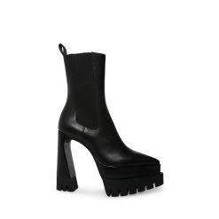 STEVEMADDEN MILLIE BLACK LEATHER