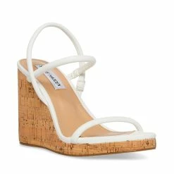 STEVEMADDEN Women's Shoes MORGAN WHITE