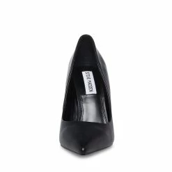 STEVEMADDEN PICKEE BLACK LEATHER Women's Shoes