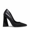 STEVEMADDEN PICKEE BLACK LEATHER Women's Shoes