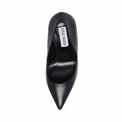 STEVEMADDEN PICKEE BLACK LEATHER Women's Shoes