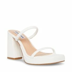STEVEMADDEN Women's Shoes POLLY WHITE