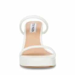STEVEMADDEN Women's Shoes POLLY WHITE