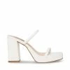 STEVEMADDEN Women's Shoes POLLY WHITE