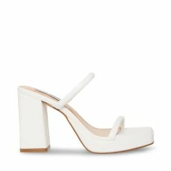 STEVEMADDEN Women's Shoes POLLY WHITE
