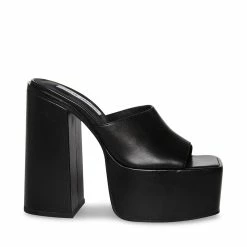 SteveMadden Women's Shoes TRIXIE BLACK LEATHER