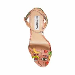 STEVEMADDEN Women's Shoes WAFER TAN MULTI