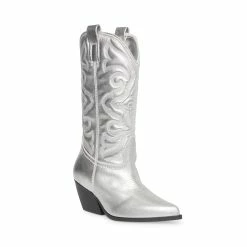 SteveMadden WEST SILVER LEATHER