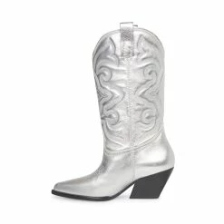 SteveMadden WEST SILVER LEATHER