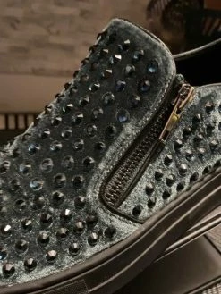 Recurate STUDDED SLIP ON SNEAKER - SM REBOOTED