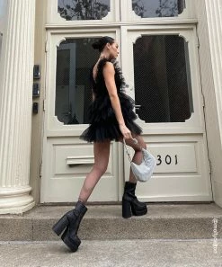 STEVEMADDEN CARRIE DRESS BLACK Women's Clothing