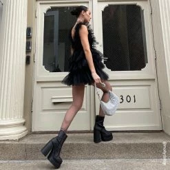 STEVEMADDEN COBRA BLACK GLITTER