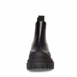 STEVEMADDEN NICKI BLACK LEATHER Women's Shoes