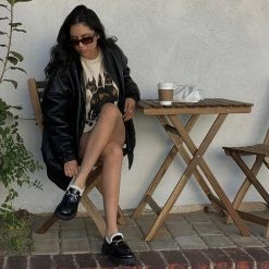 STEVEMADDEN LANDO-F BLACK LEATHER Women's Shoes