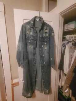 Recurate LONG DENIM SHACKET - SM REBOOTED Resale