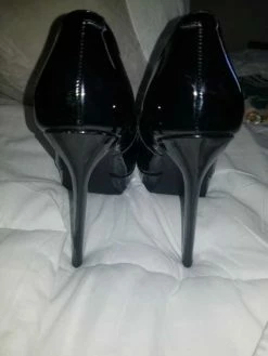 Recurate Resale BLACK PLATFORM POINTED TOE HEEL - SM REBOOTED