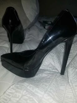 Recurate Resale BLACK PLATFORM POINTED TOE HEEL - SM REBOOTED