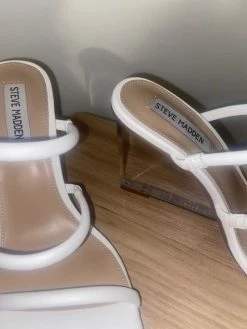 Recurate LUNETTE STRAPPY CLEAR WEDGE SANDAL - SM REBOOTED Resale