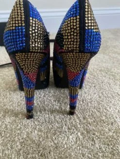 Recurate Resale DYVINAL CRYSTAL PLATFORM HEEL - SM REBOOTED